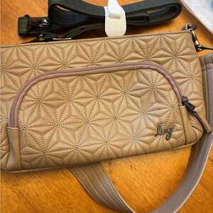 Lug Beige Geometric Crossbody Bagflyer.vl